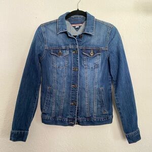 Tommy Hilfiger Denim Jean Jacket Blue Button Down Womens XS